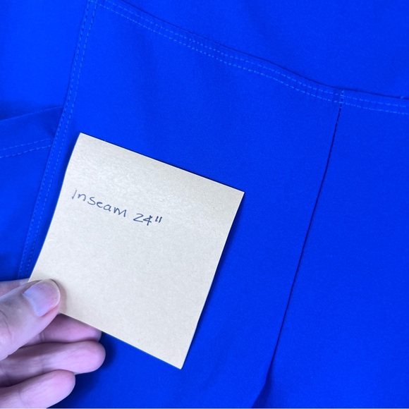 Women’s Marika Cobalt Blue Athletic Yoga Leggings with sporty pockets size small - Picture 5 of 5